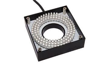 EFFI-RLSQ – Achsnahe quadratische LED-Ringleuchte mit hohem Winkel für die industrielle Bildverarbeitung und Qualitätskontrolle