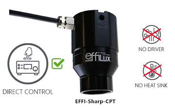 Representation of the advantages and disadvantages of using an EFFI-Sharp-CPT.