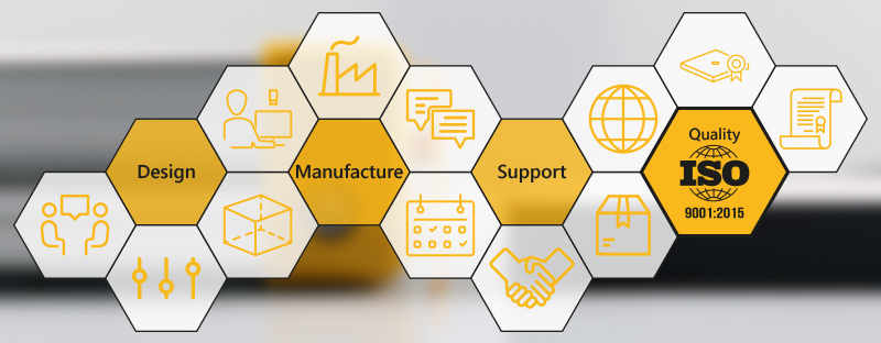 Presentation diagram of the different quality steps that Effilux has validated thanks to ISO 9001: 2015