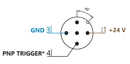 Primera posibilidad del diagrama de cableado del conector FOOD