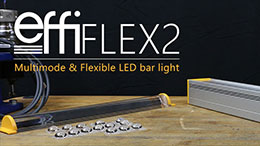 Barra de luz LED multimodo flexible