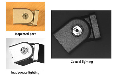 effi-cas éclairage à led coaxial pour la vision industrielle et le contrôle qualité