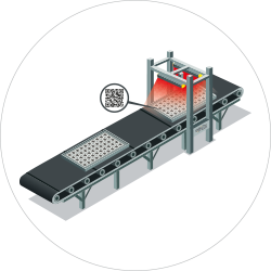 Application de lecture de QR code sur une chaine de montage avec des EFFI-Flex-LG