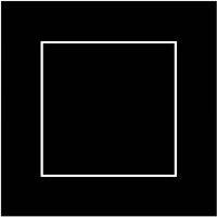 Representation of an alignment mask of a 50µm square for the EFFI-Lase