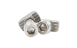 Representation of a T-nut | A standardized mechanical accessory, inserted in the profile of a product | Allows you to fix another lighting fixture on your lighting.